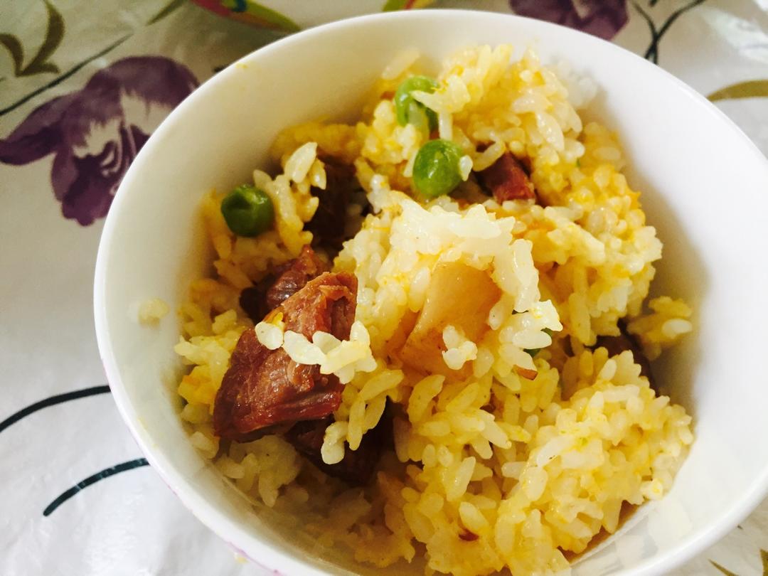 美味到不行的南瓜饭