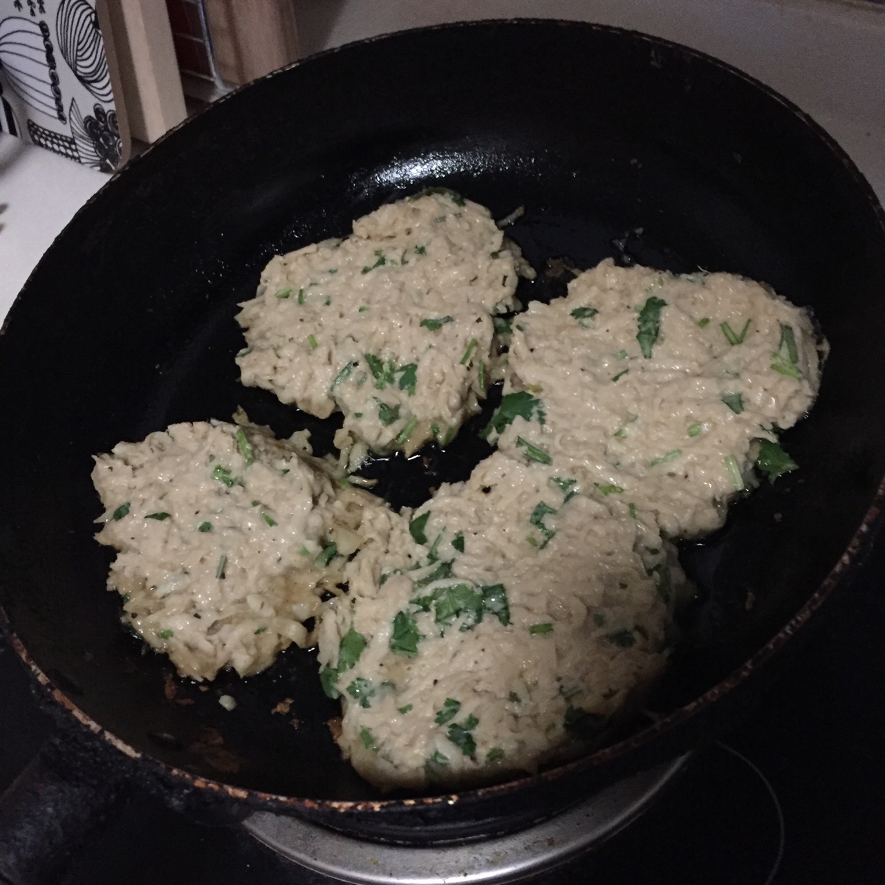 懒人快手餐：鸡蛋藕饼