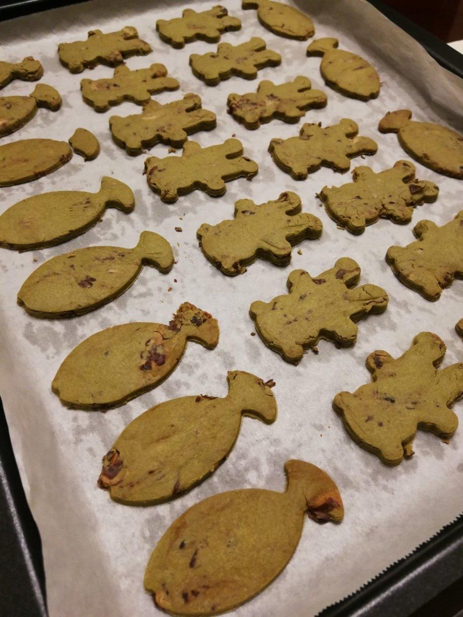 抹茶红豆米饼干