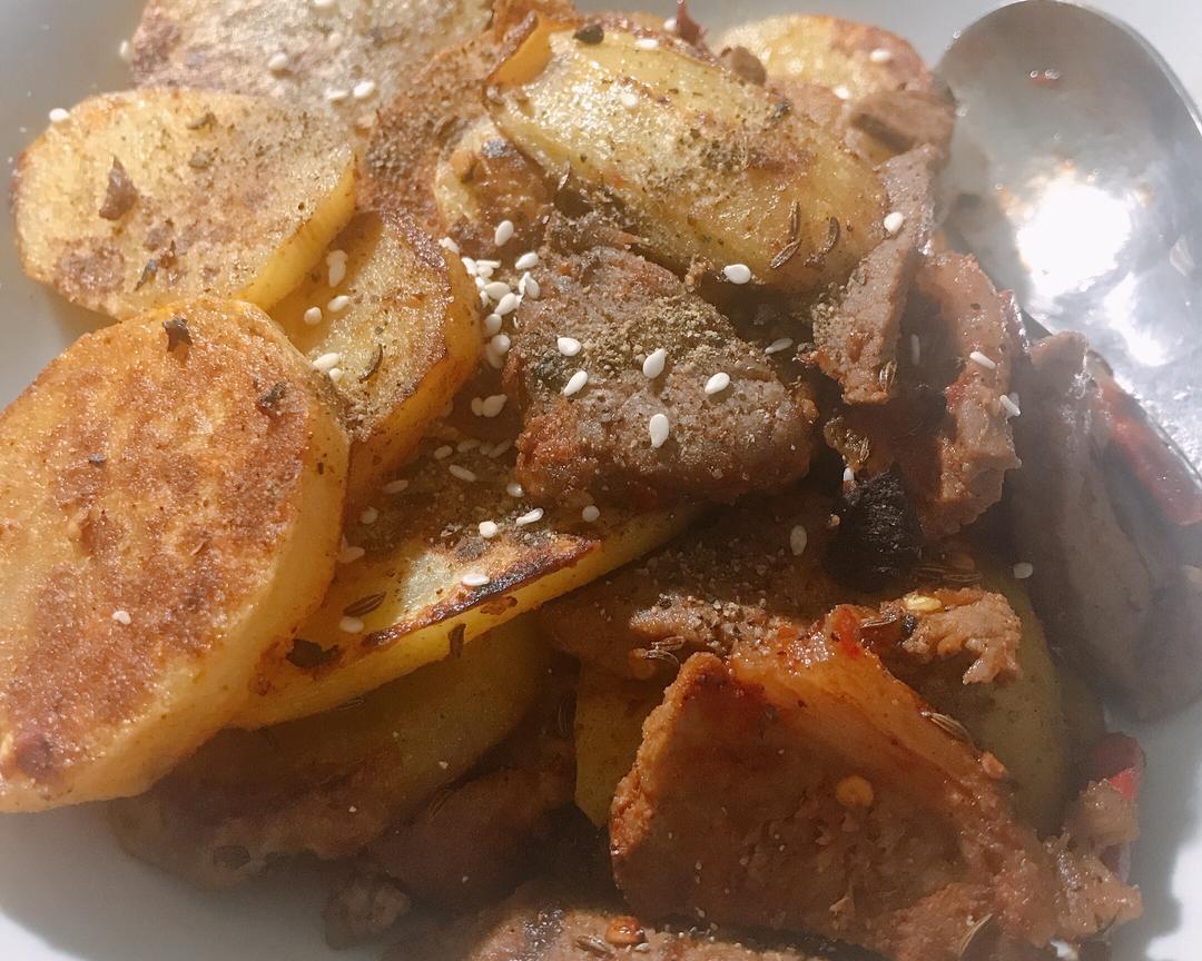 烧烤风味土豆牛肉片