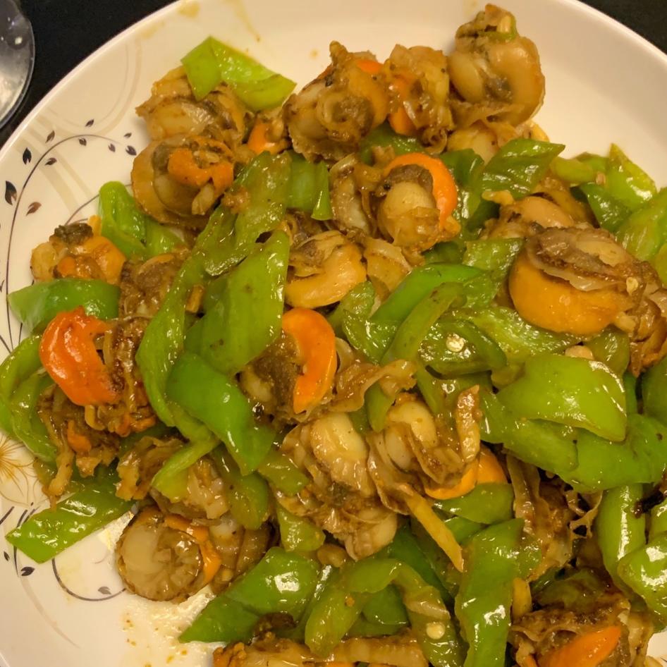 家常小炒扇贝肉
