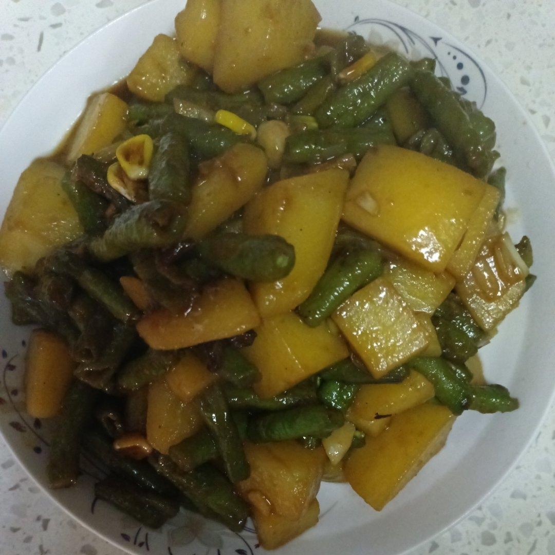 豆角炖土豆极简版💜
