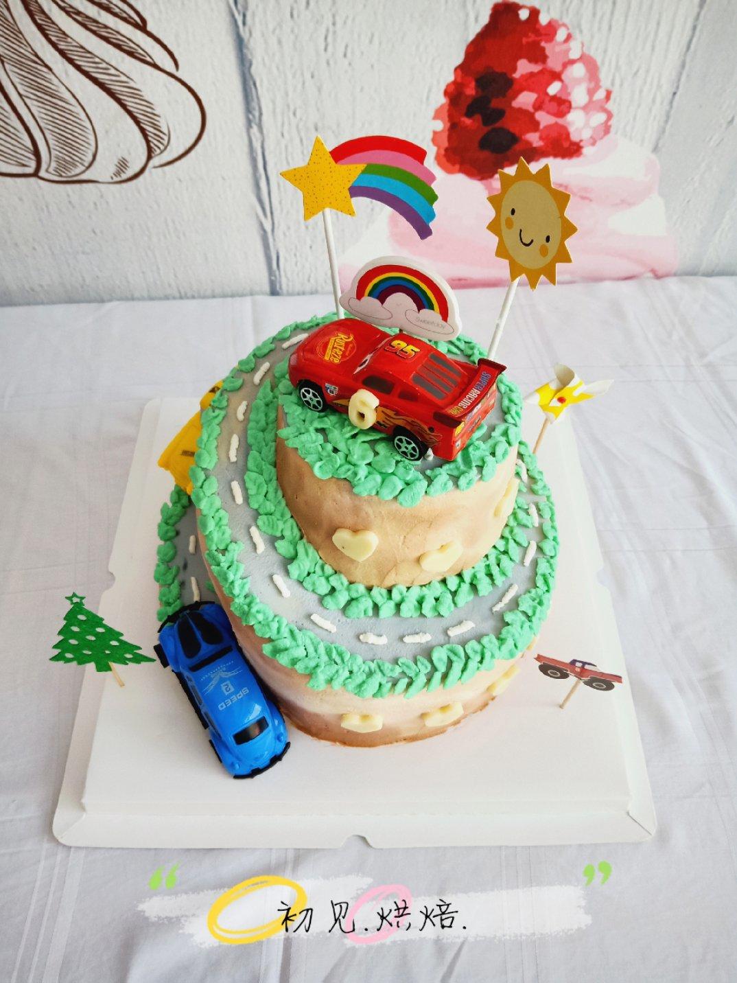 山坡蛋糕——盘山公路蛋糕