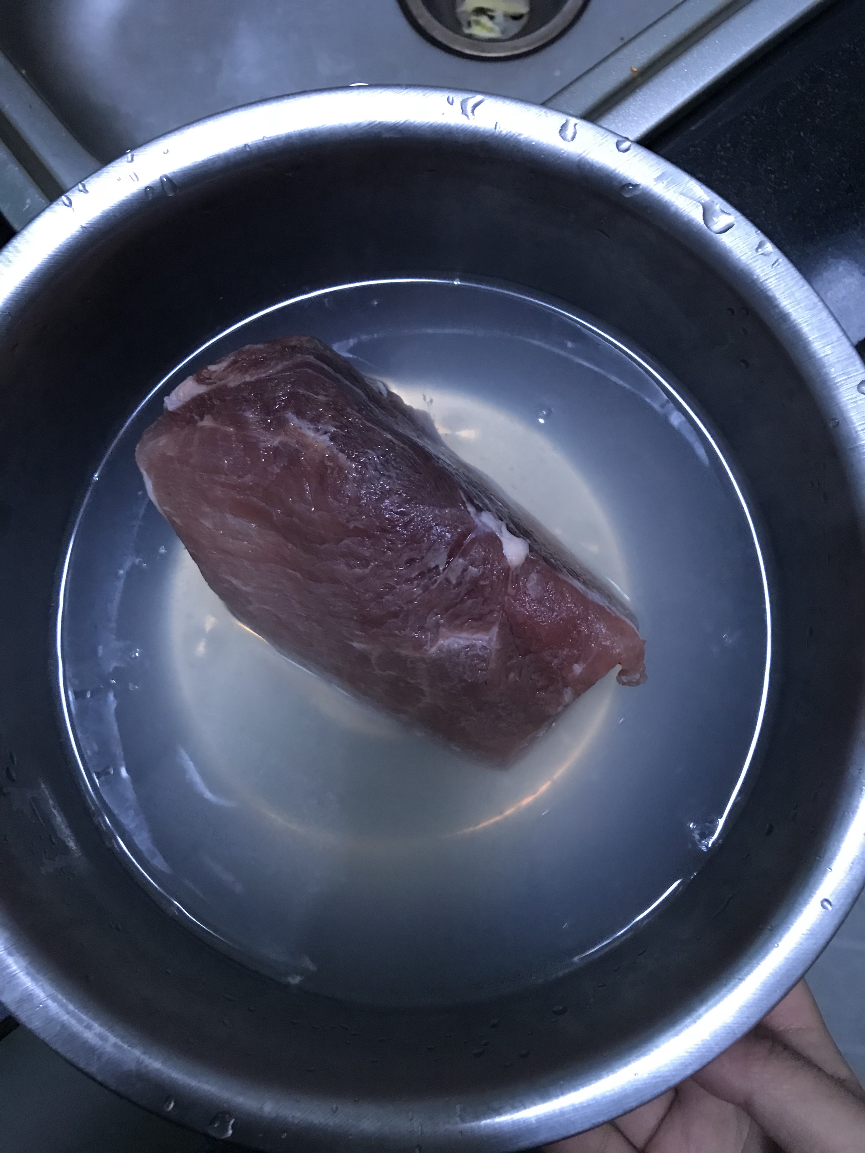 皮豇豆肉丝面的做法 步骤1