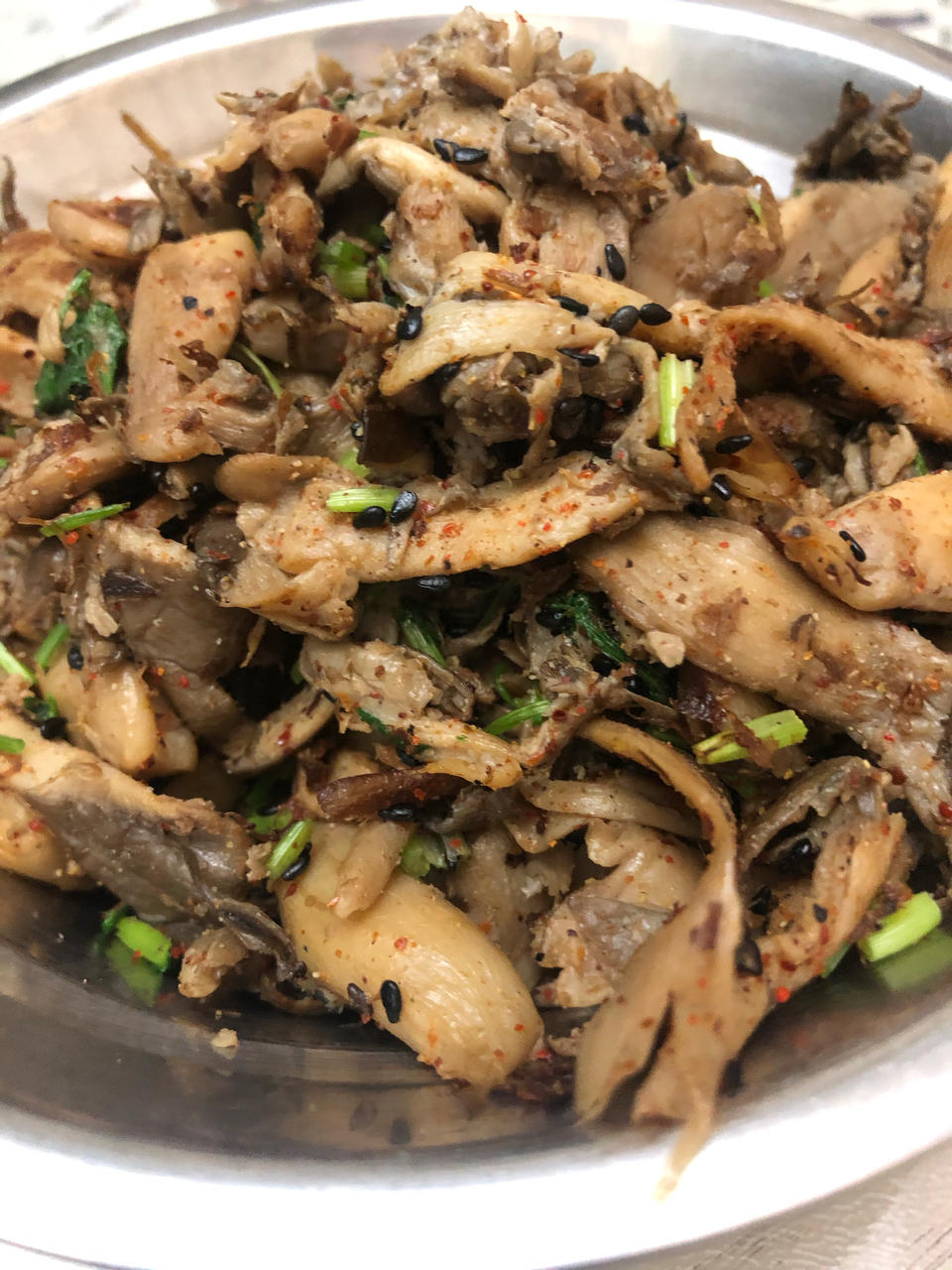 干煸平菇（有肉的味道）