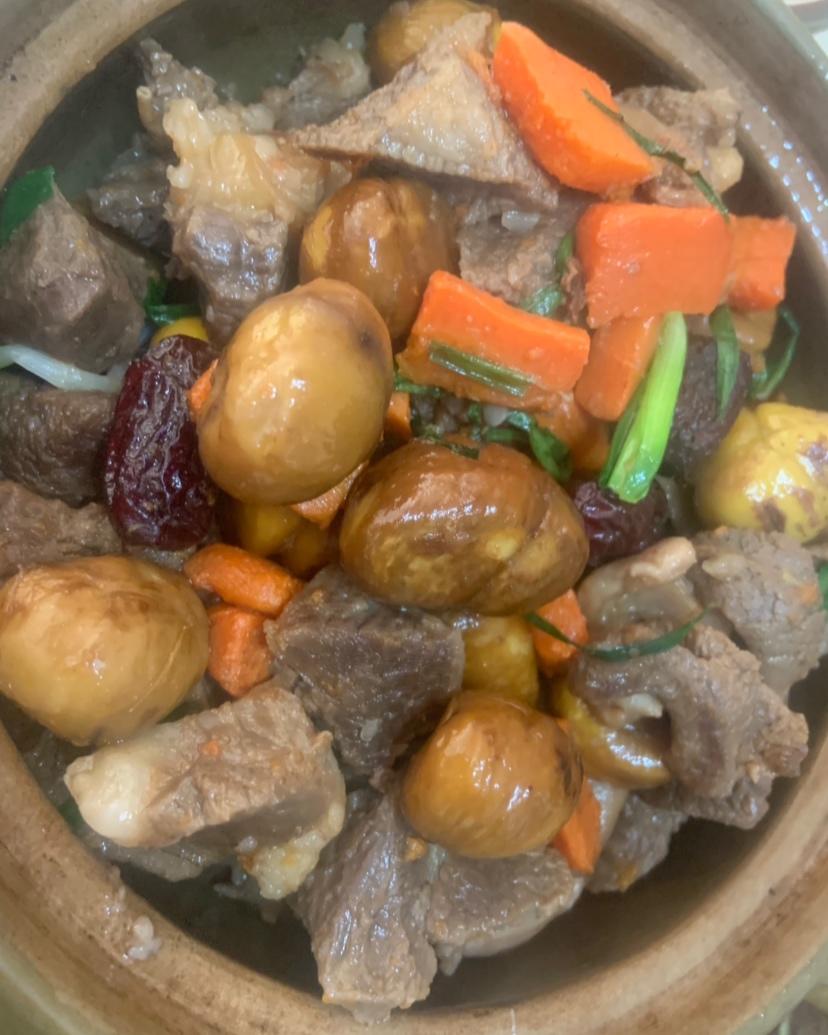 养生【板栗羊肉煲】