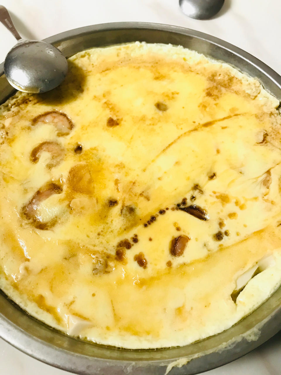 虾仁豆腐蒸水蛋