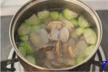 丝瓜花蛤汤的做法 步骤7