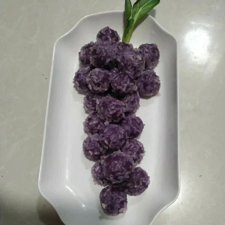 【年夜饭必备甜品】紫气东来紫薯糯米丸子