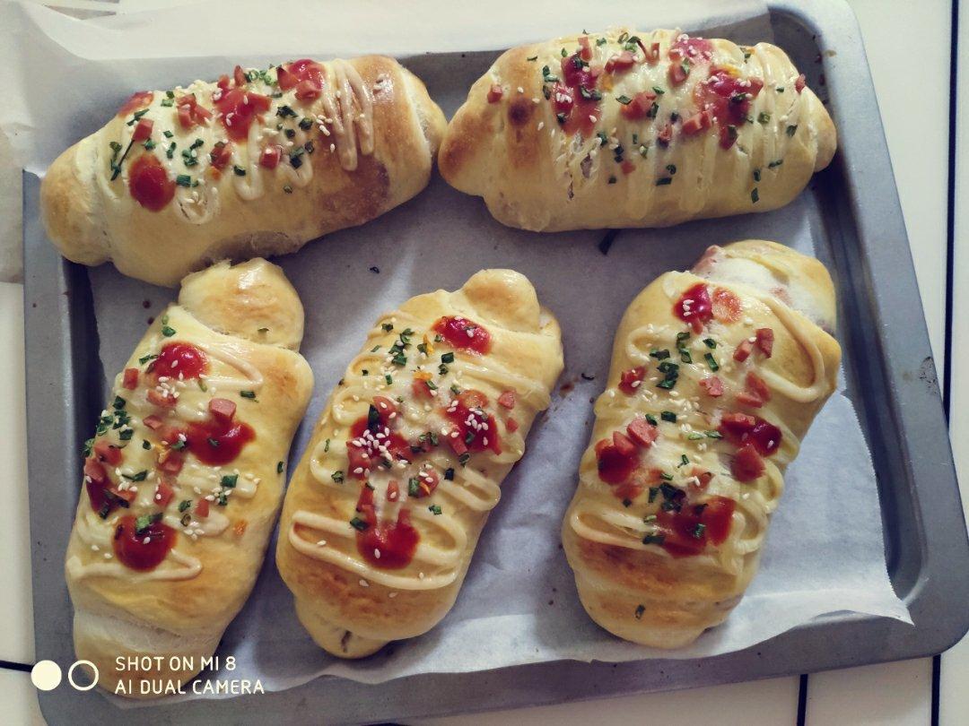 香葱火腿肉松面包