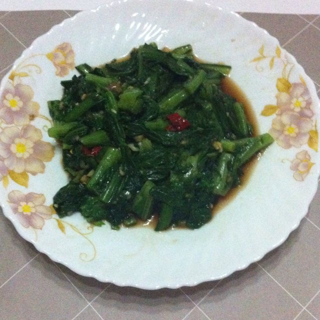 董太的私房菜--凉拌茼蒿