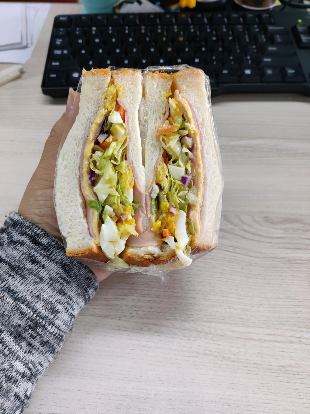 🥪鸡蛋火腿三明治