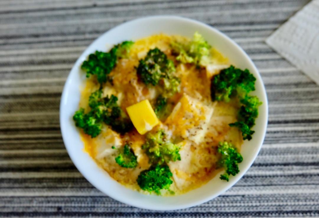 五分钟鸡蛋豆腐羹（附盒装豆腐脱模大法！）