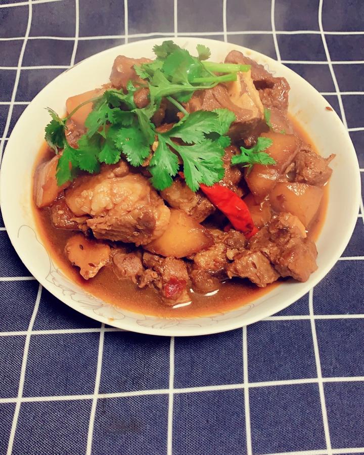 阮琼瑶做的红烧羊肉萝卜