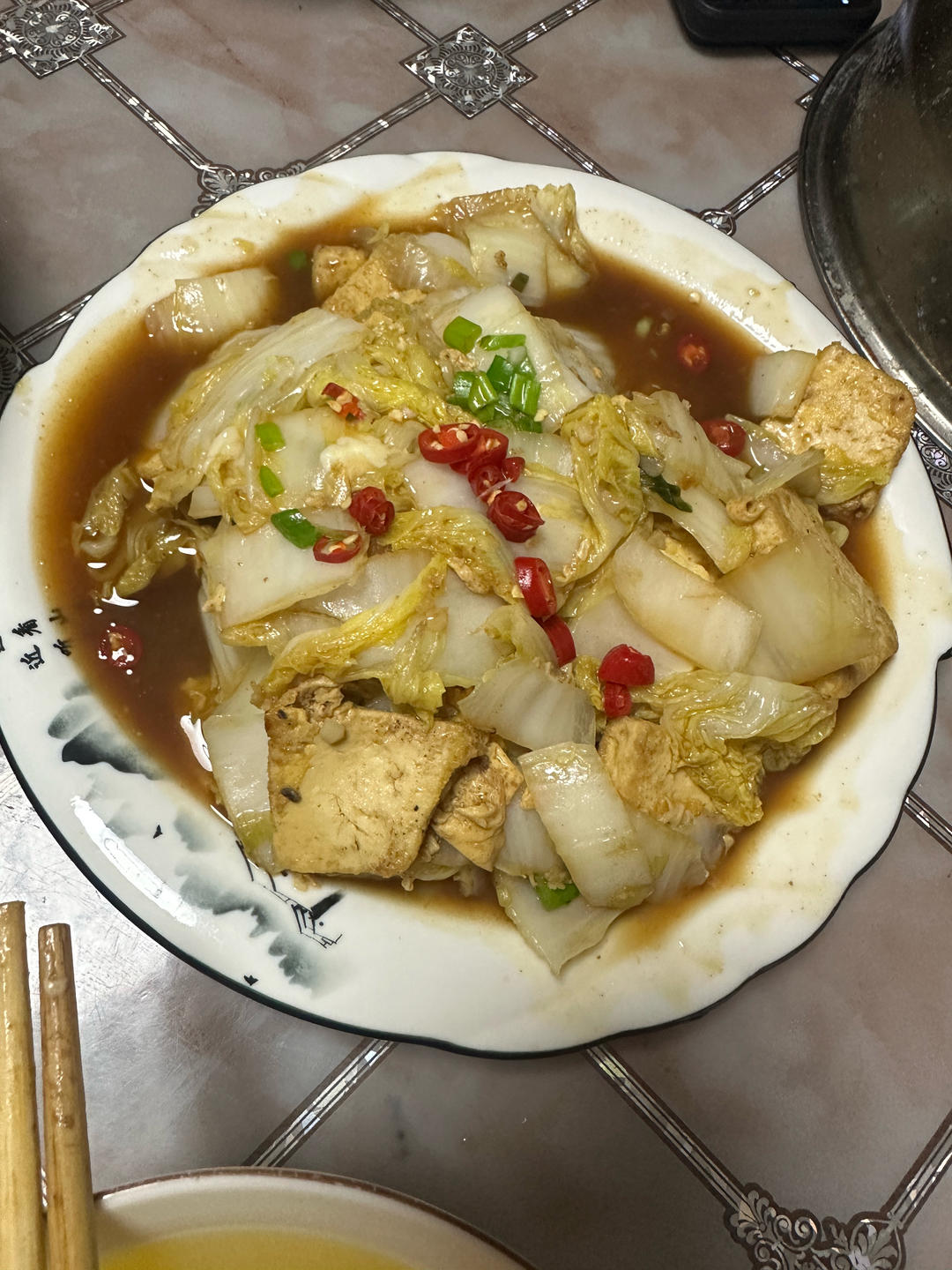 娃娃菜炖豆腐