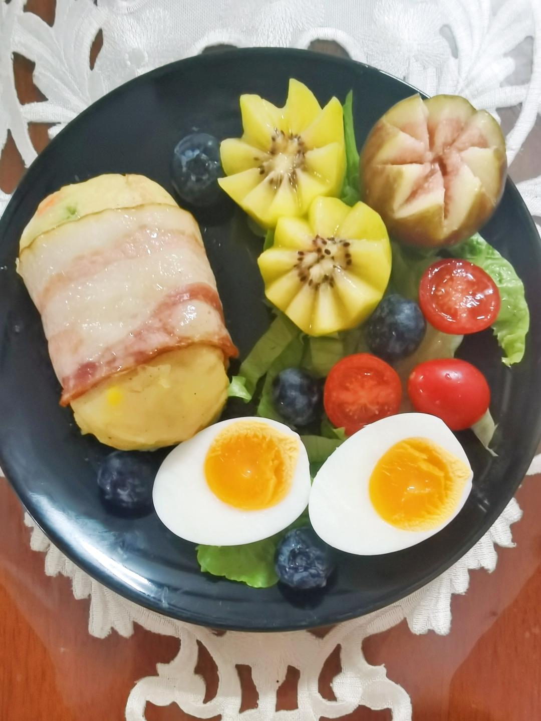 芝士土豆泥培根卷