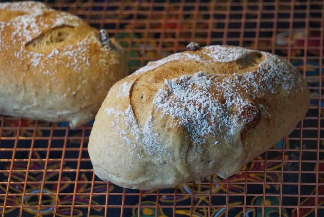 全麦核桃包～软欧包