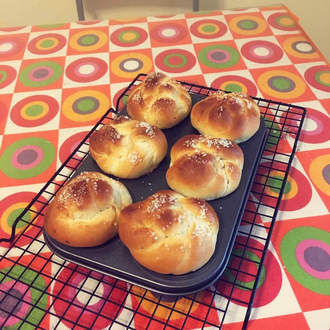 砂糖绣球小面包~天然酵种(波兰种)