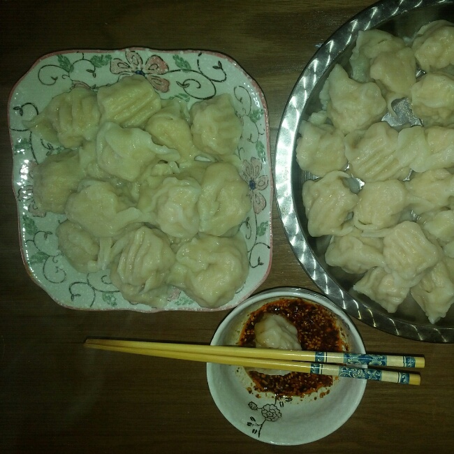 虾仁玉米鸡肉饺子