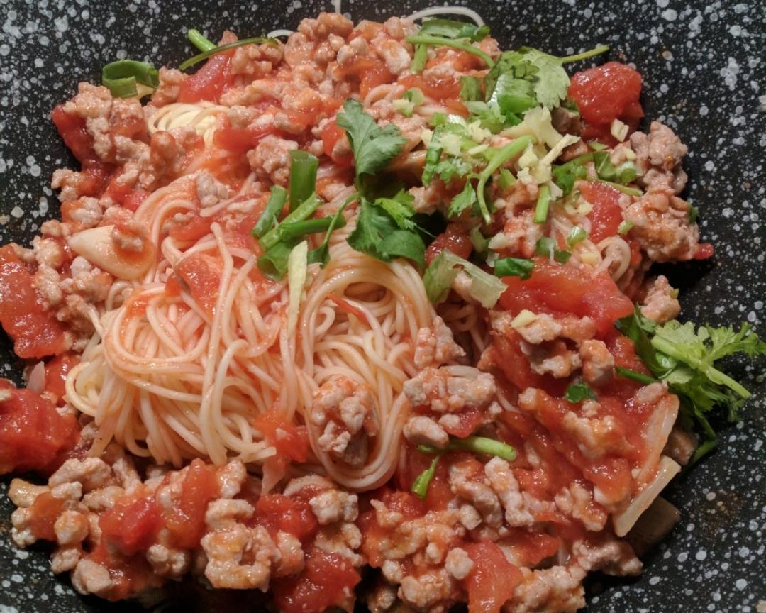 番茄肉沫面的做法