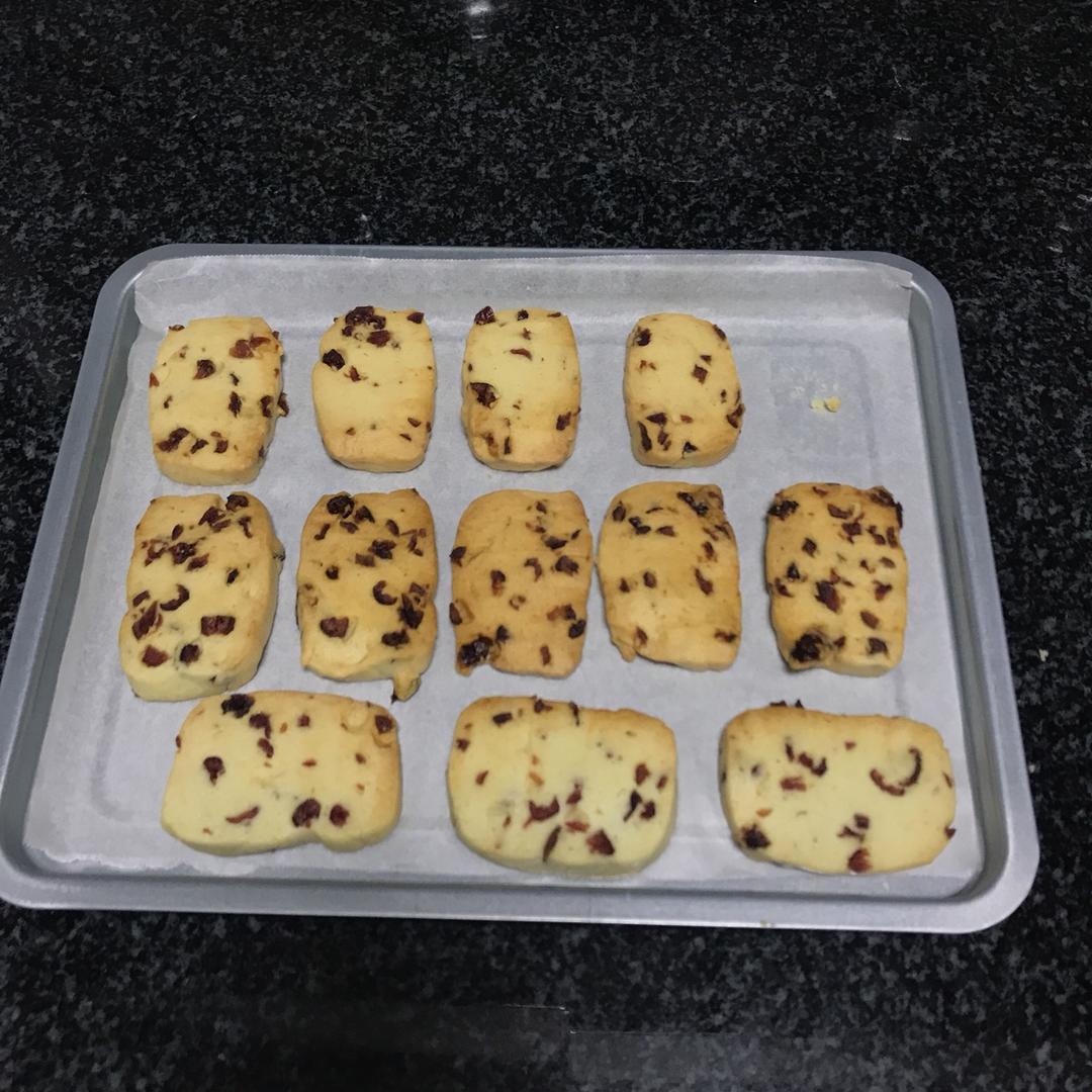 低糖少油版蔓越莓饼干