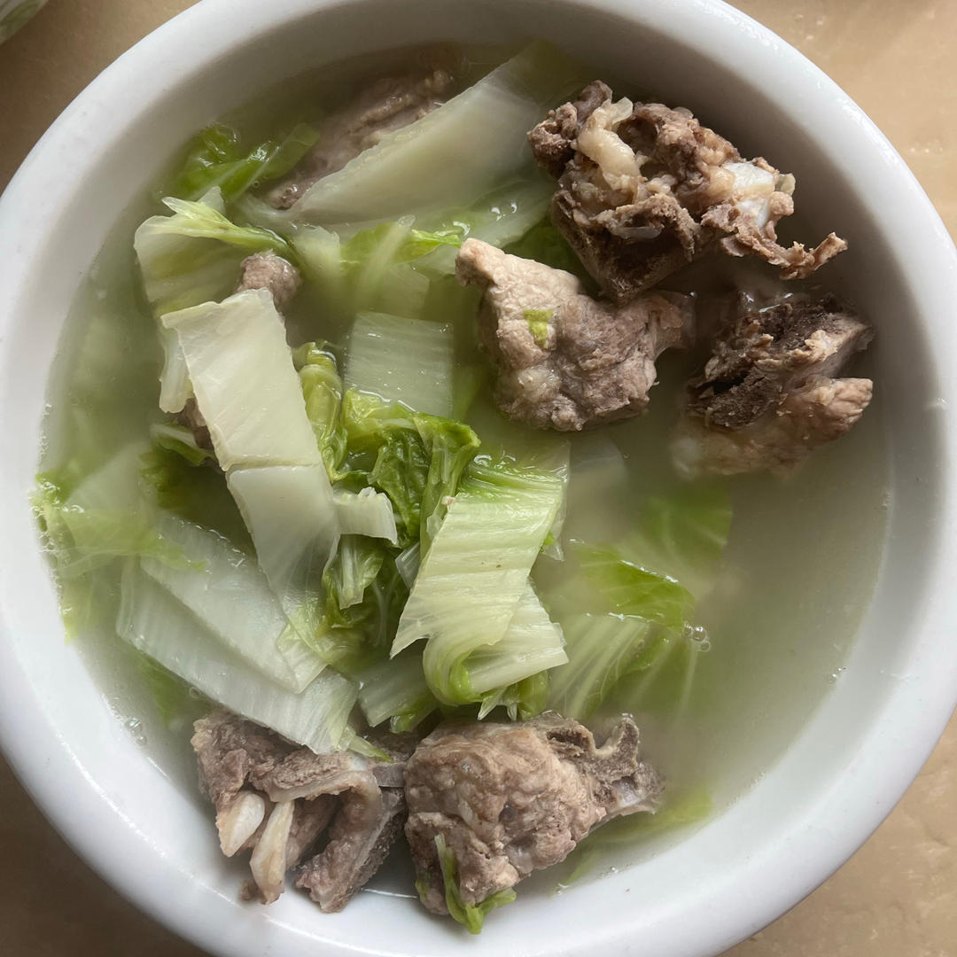 大白菜炖排骨