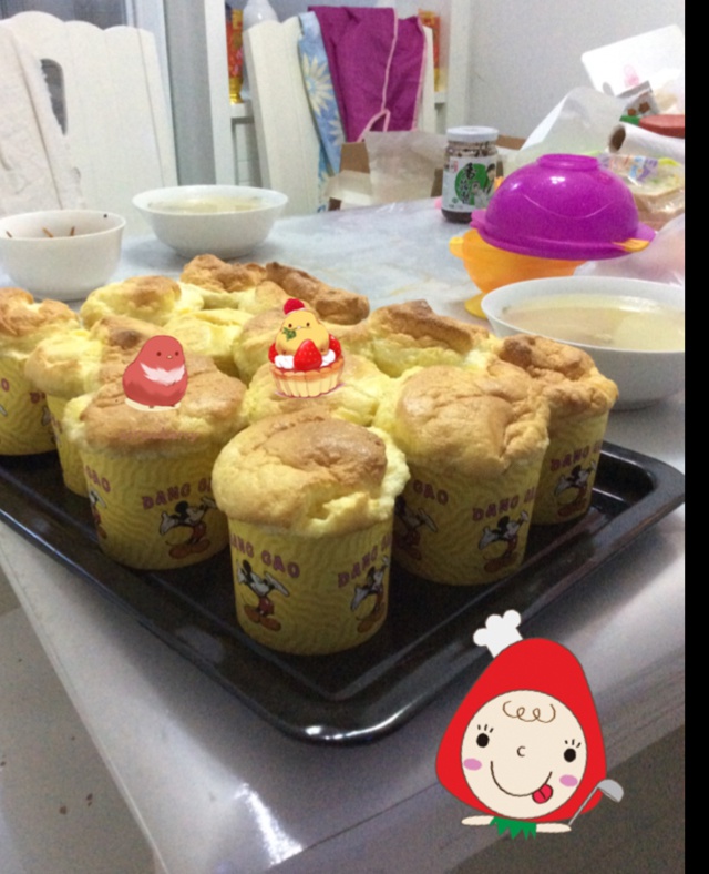 椰蓉棉花纸杯蛋糕
