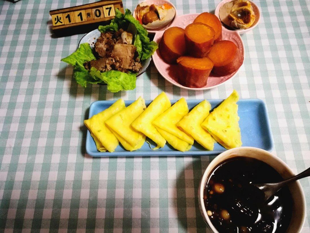 快速早餐鸡蛋葱花饼