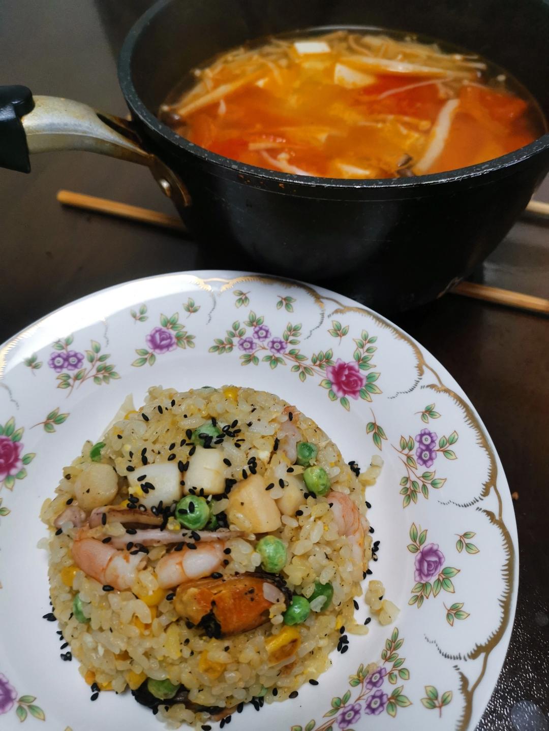 海鲜炒饭