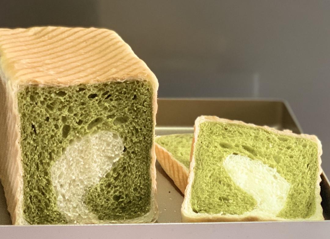 蜜豆抹茶双色吐司（波兰种）