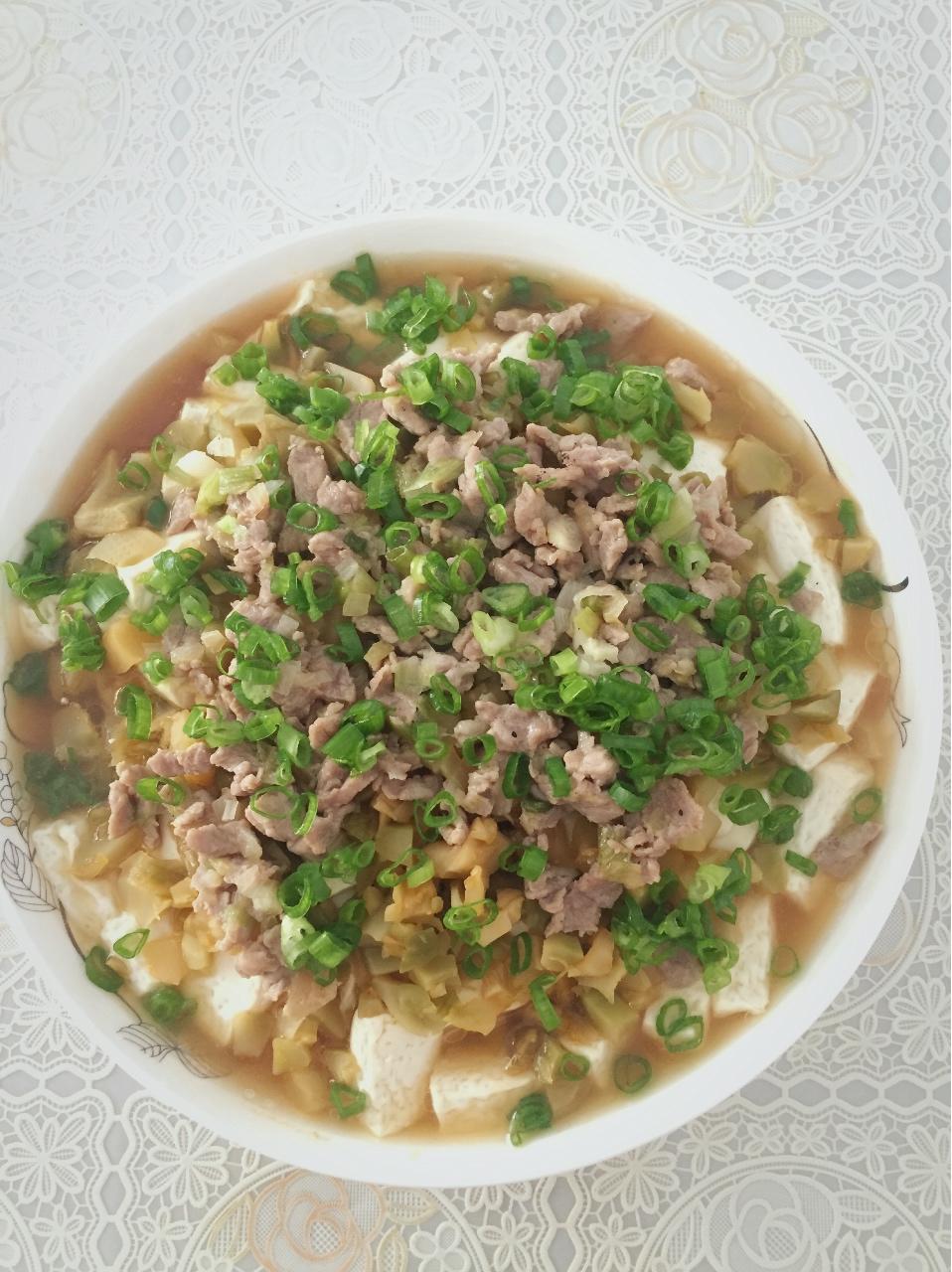 肉末蒸豆腐