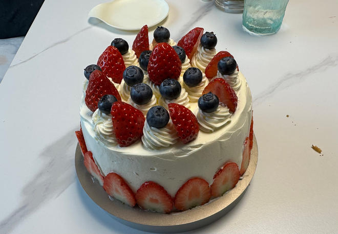 生日蛋糕 水果戚风蛋糕的做法