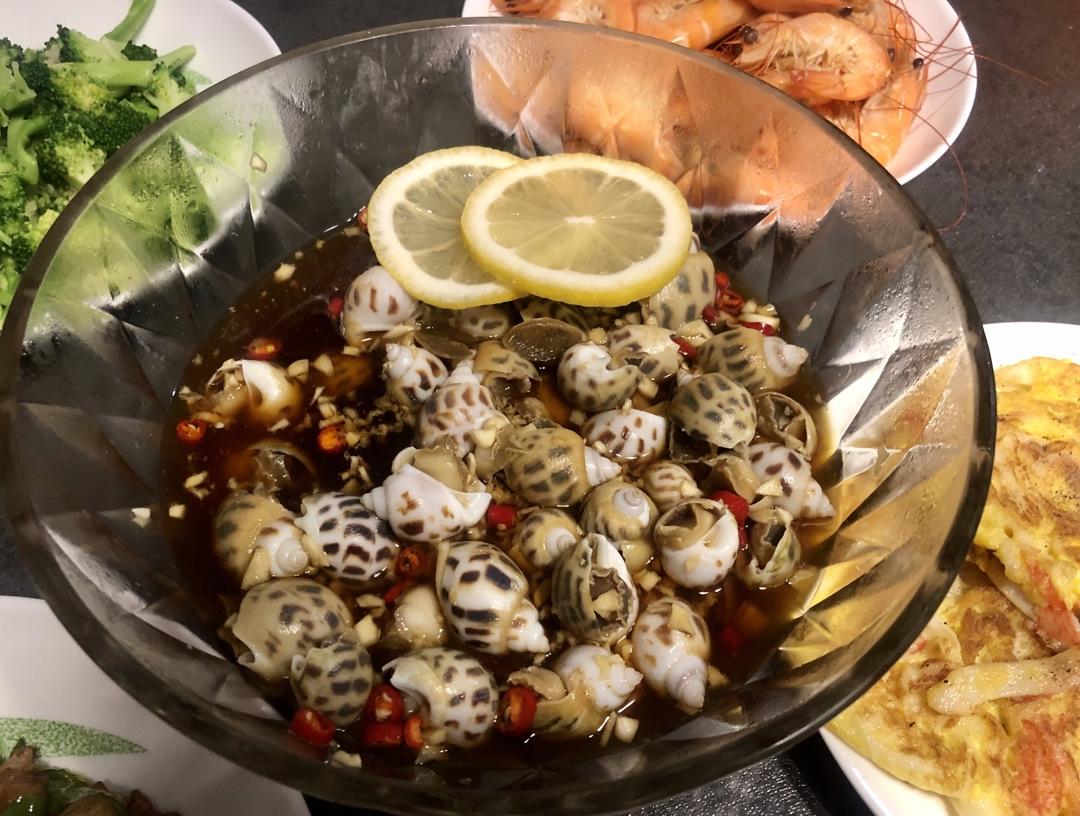 金猫咪食堂-冷浸芥末花螺