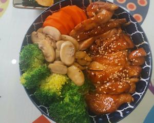 蜜汁照烧鸡肉饭的做法 步骤10