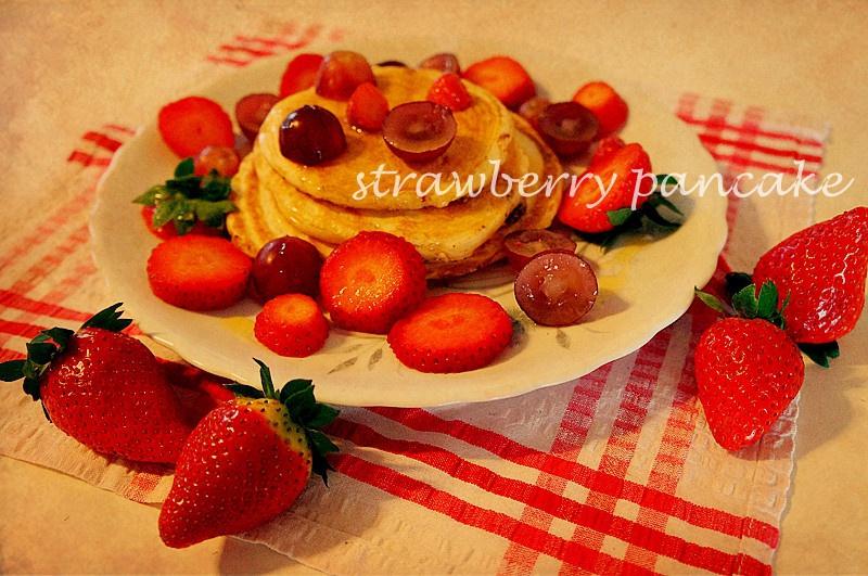 strawberry pancake的做法