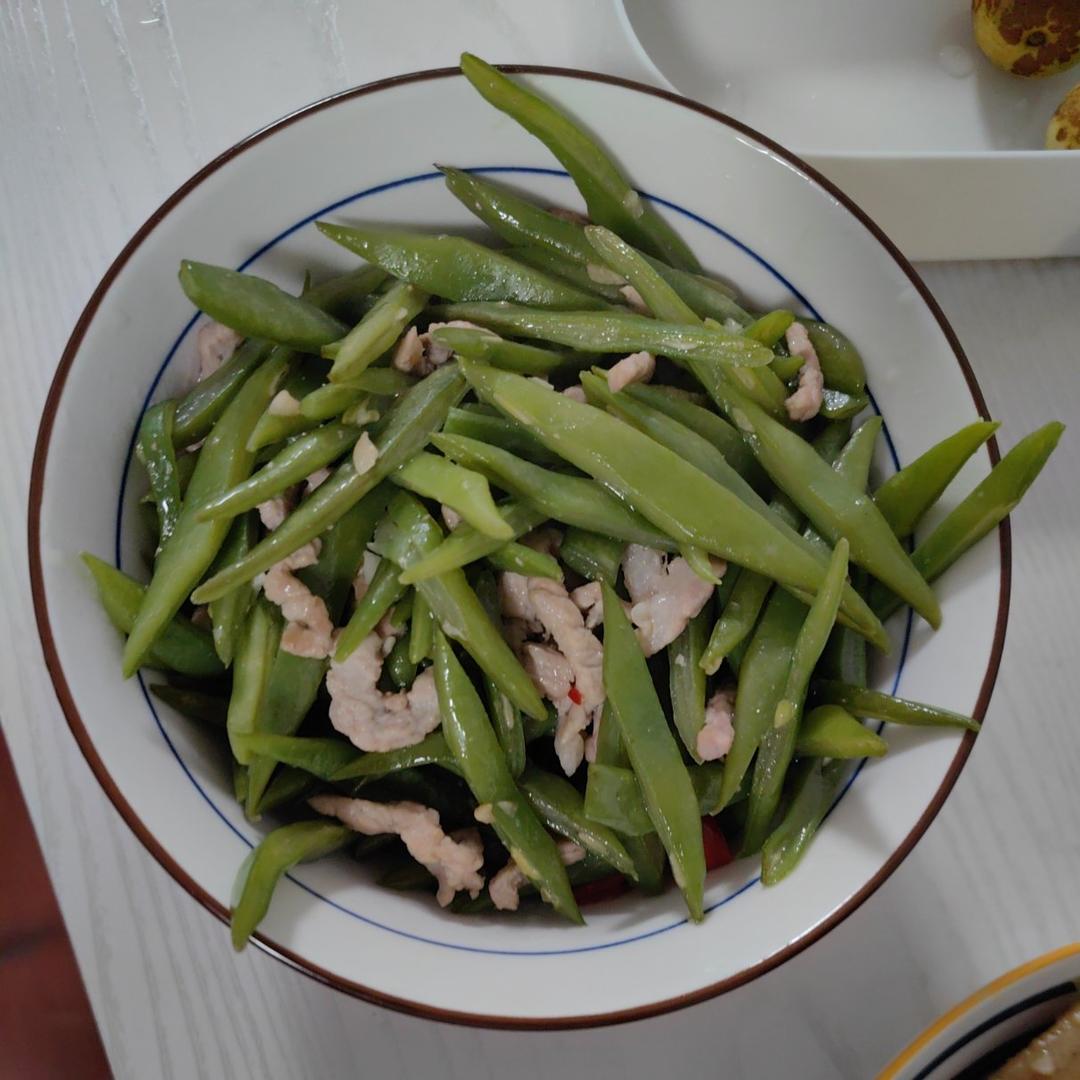 扁芸豆炒肉