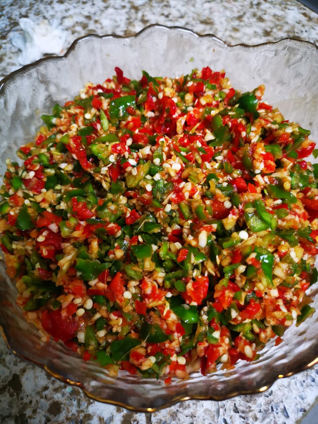 💯香辣开胃的自制剁辣椒‼️放一年不会坏