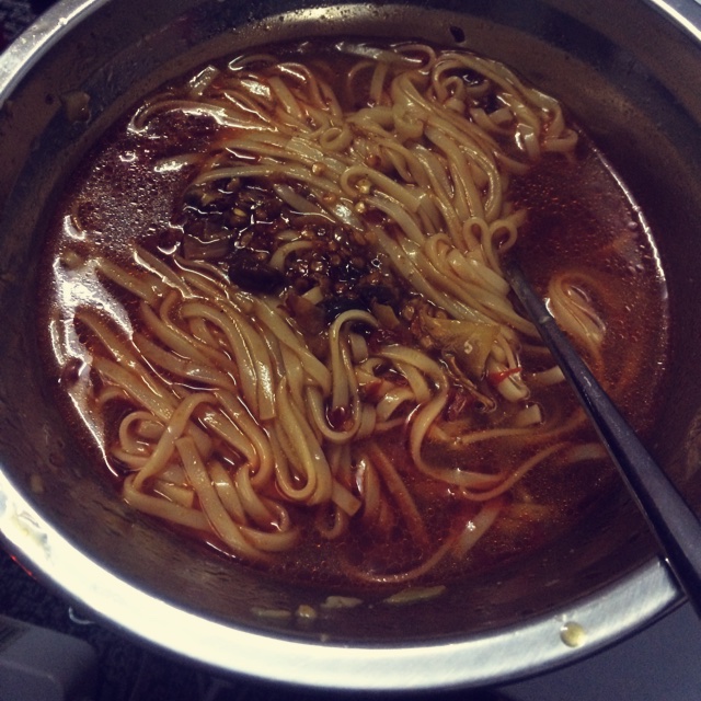 包谷米做的红油面