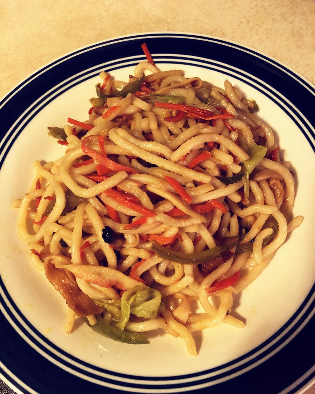炒乌冬面