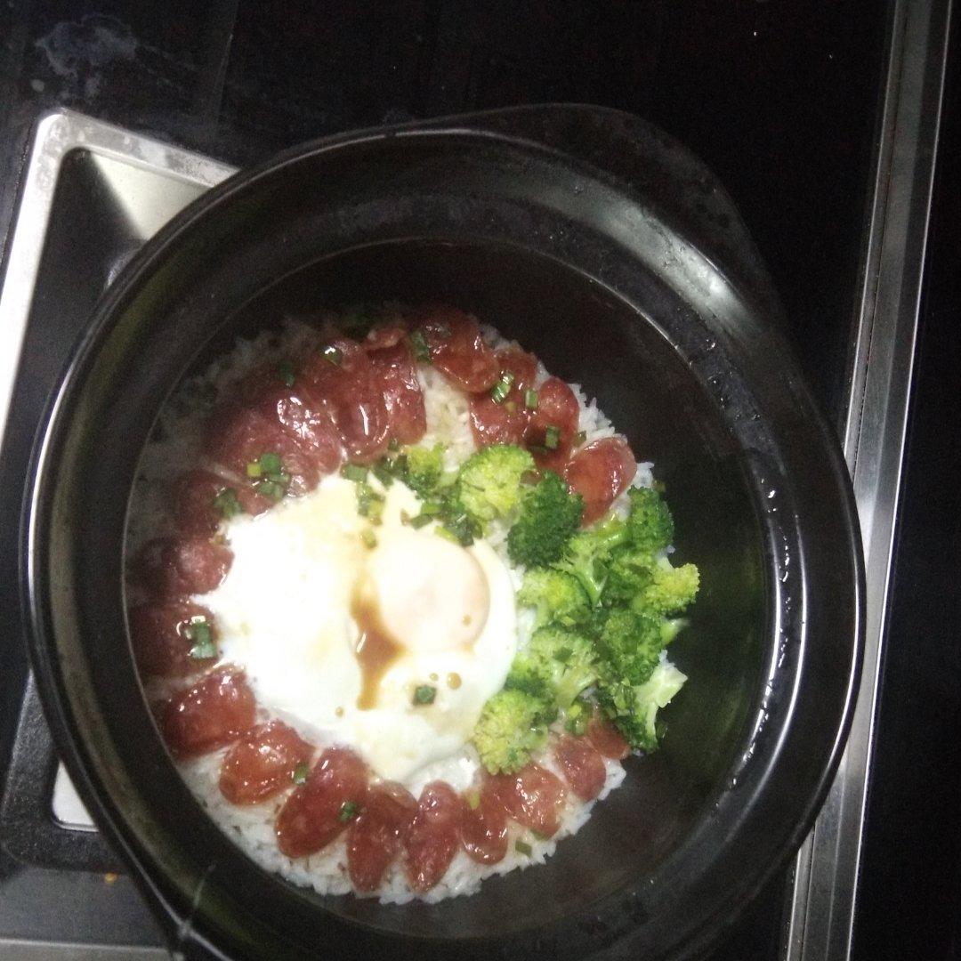 香喷喷的🍲腊肠煲仔饭（砂锅版）超简单神速