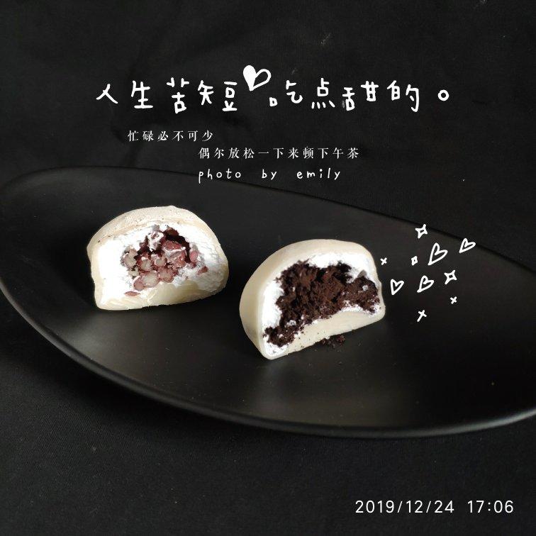 腹黑白胖子——奥利奥雪媚娘