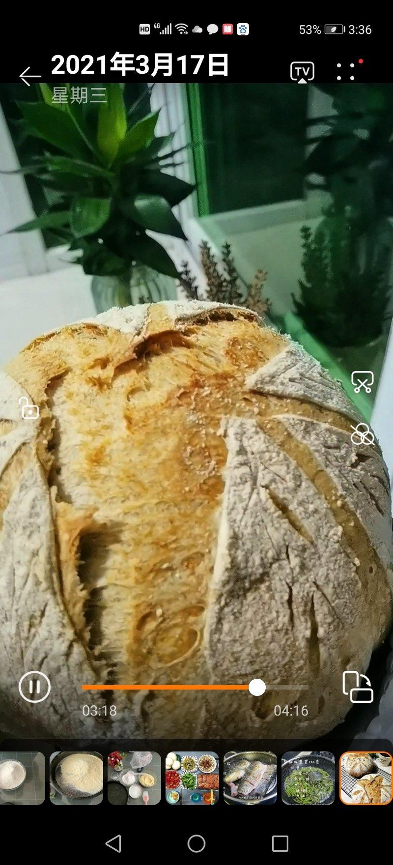 无负担的全麦欧包，不用铸铁锅，用不锈钢盆也可以烤出好吃的外脆里嫩的欧包