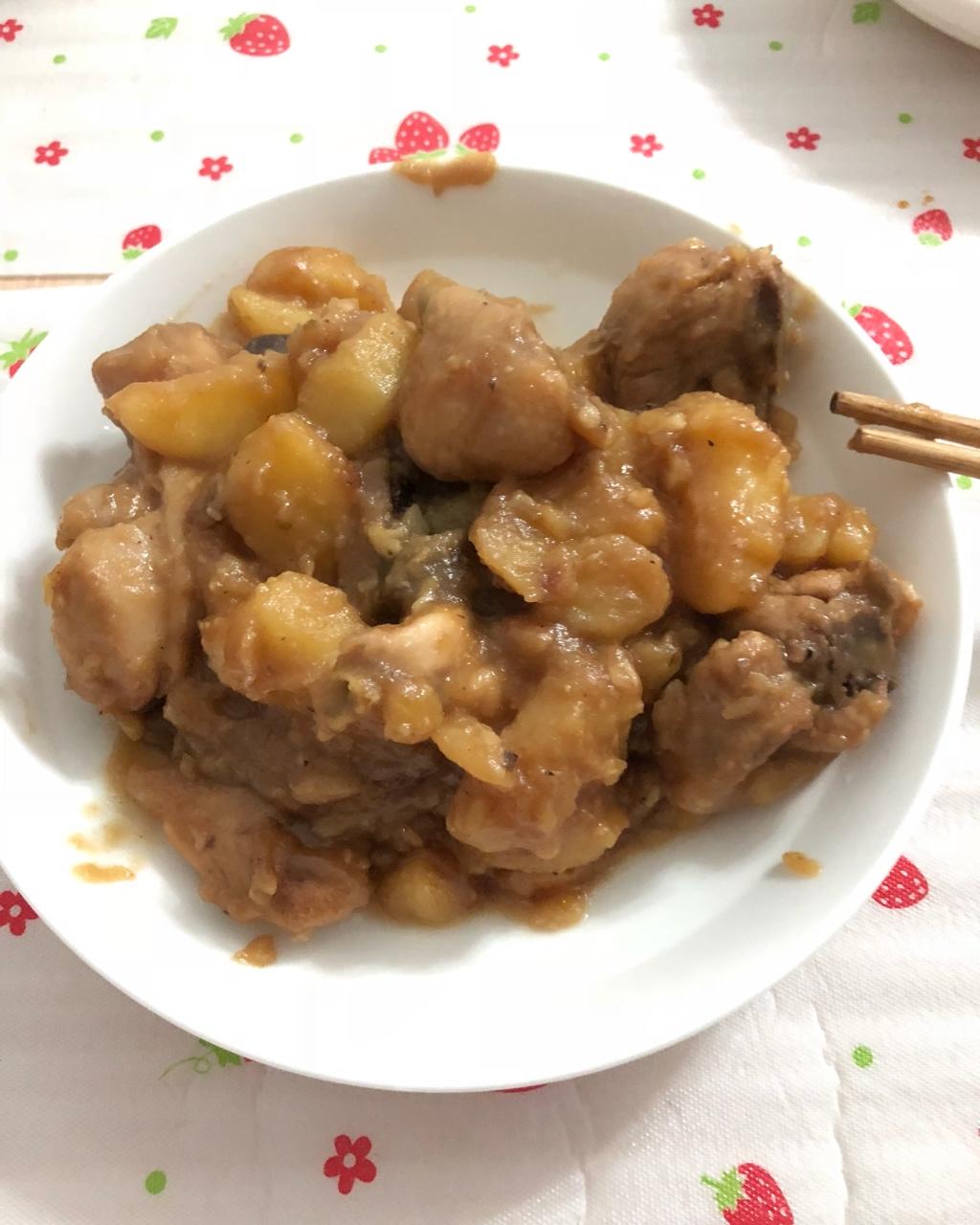 土豆焖鸡腿