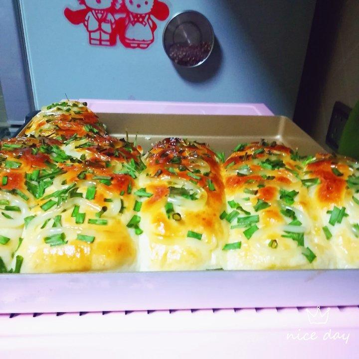 香葱火腿肉松面包