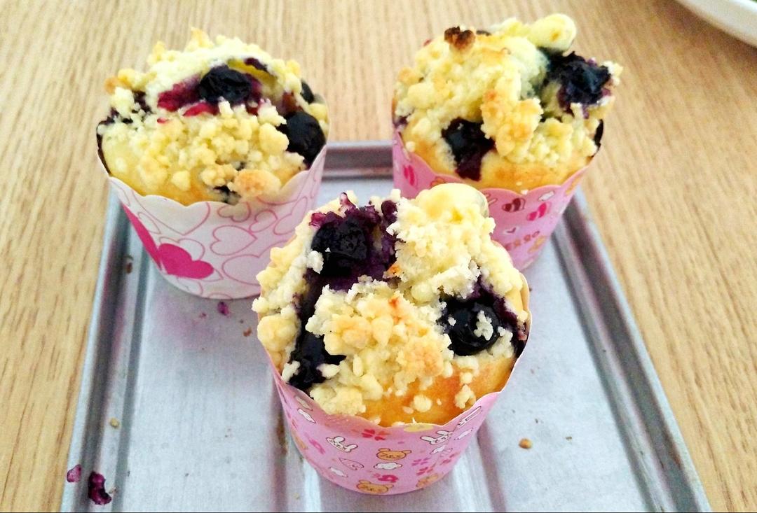 会爆浆的蓝莓玛芬蛋糕