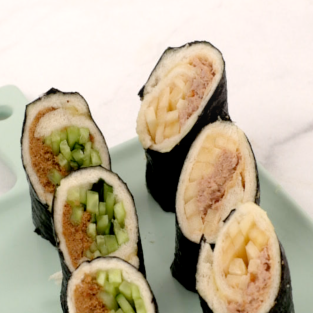 吐司海苔卷的做法视频 吐司海苔卷的做法步骤 下厨房