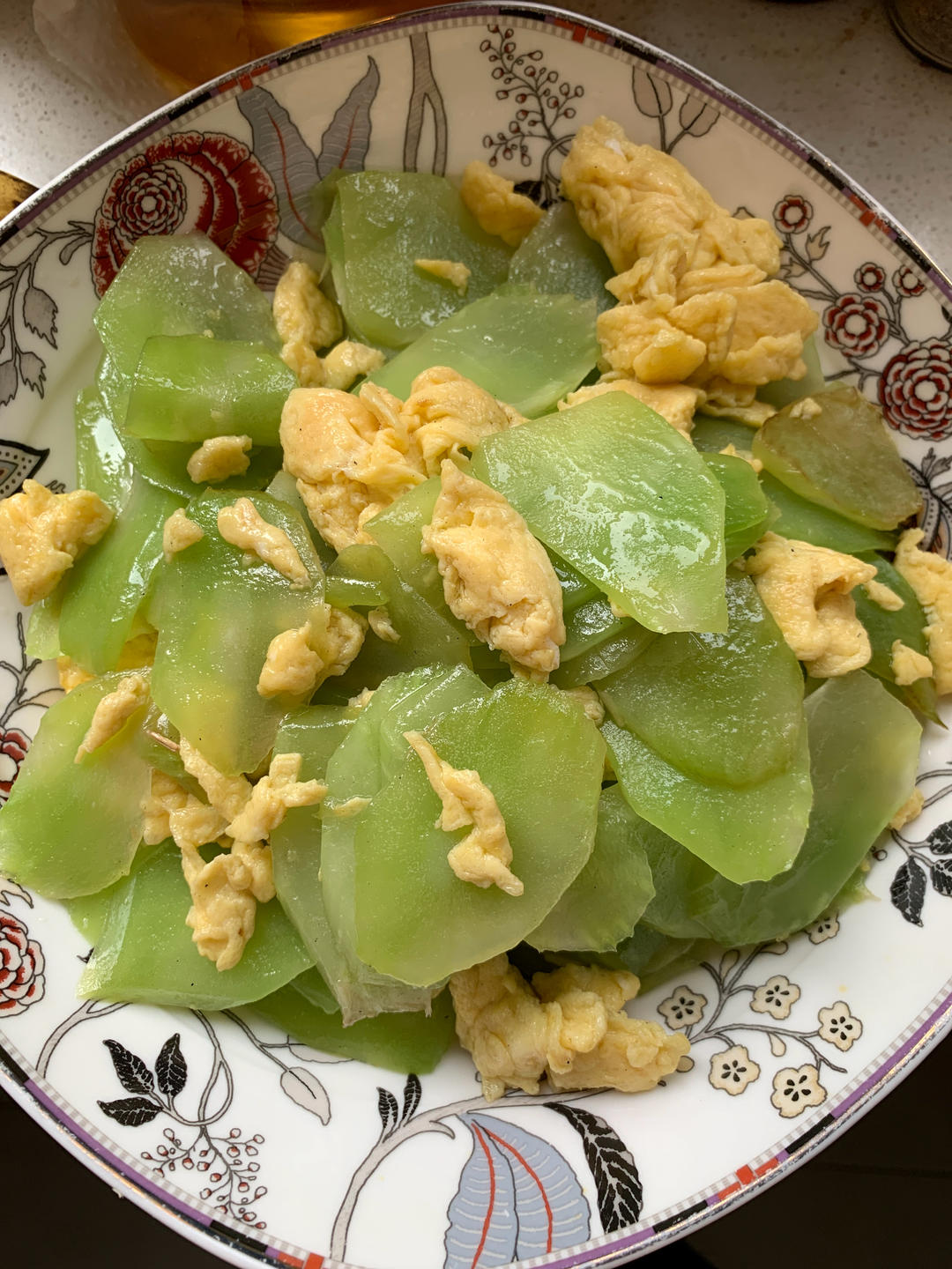 莴笋炒鸡蛋