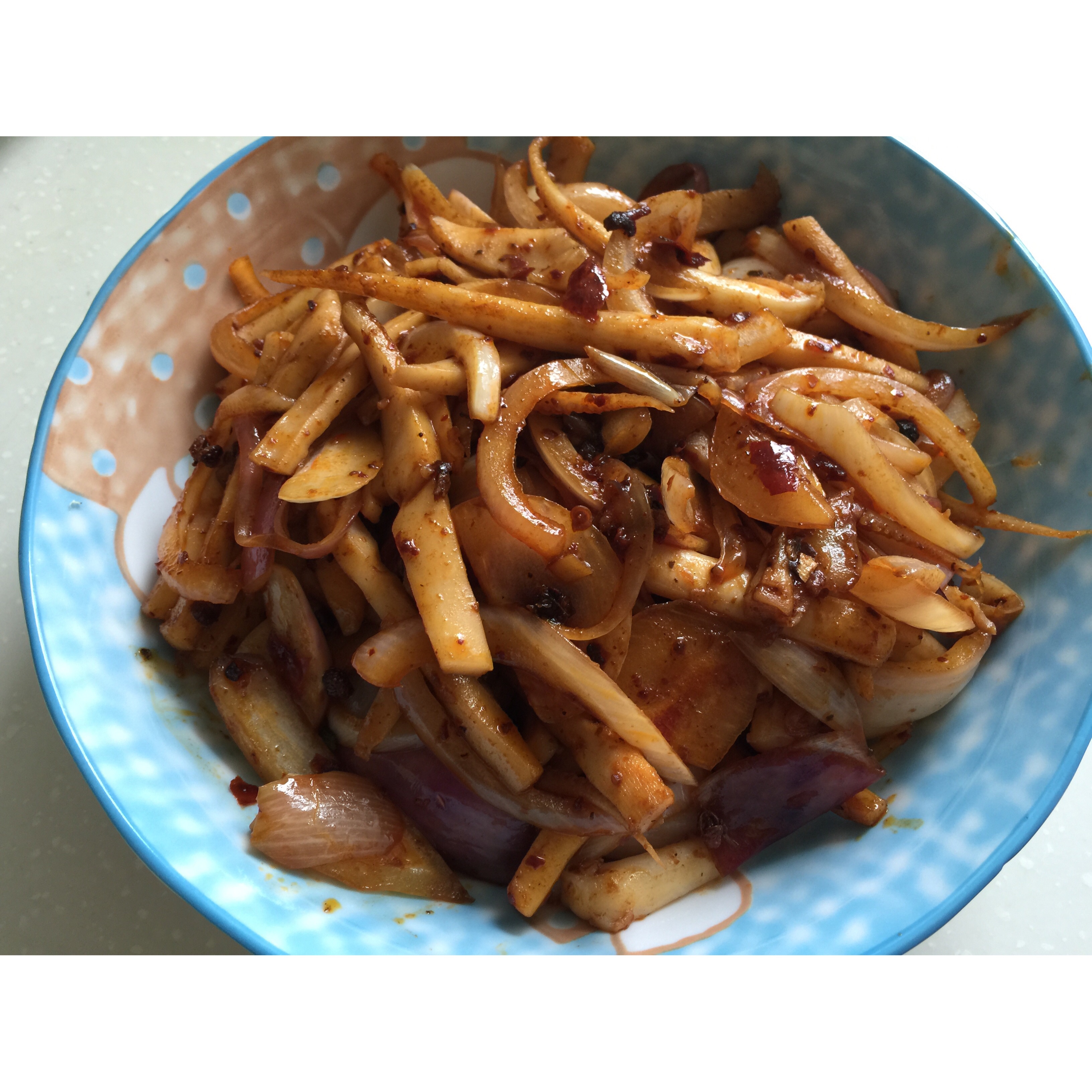 辣白菜炒鱿鱼