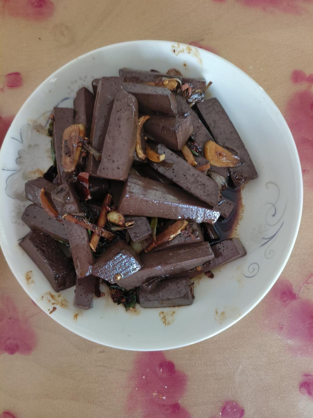 爆炒羊血 经典鲁菜
