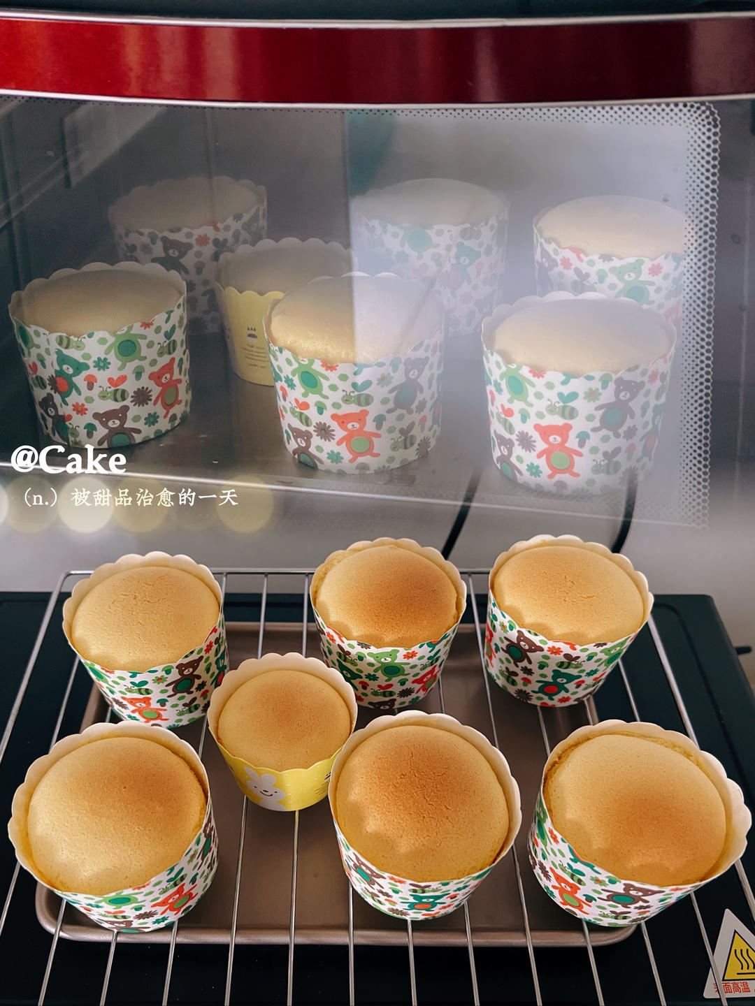 纸杯蛋糕 8寸戚风蛋糕的量